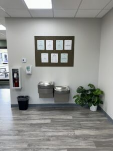 Two water fountains
